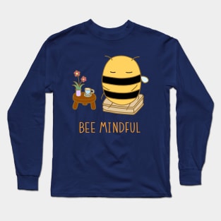 Bee Mindful - Midnight Blue Long Sleeve T-Shirt